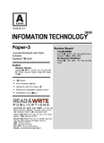313 A-Level Information Technology Paper-3 Topical Workbook
