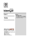 401 Islamiyat O Level Paper 1 Revision Guide