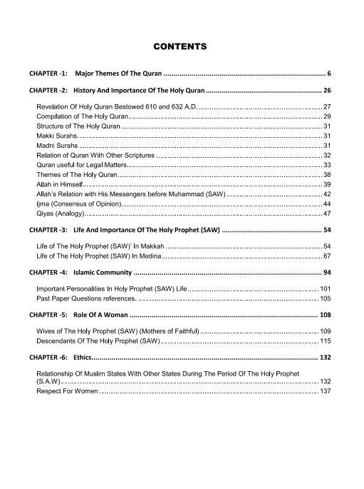 401 Islamiyat O Level Paper 1 Revision Guide