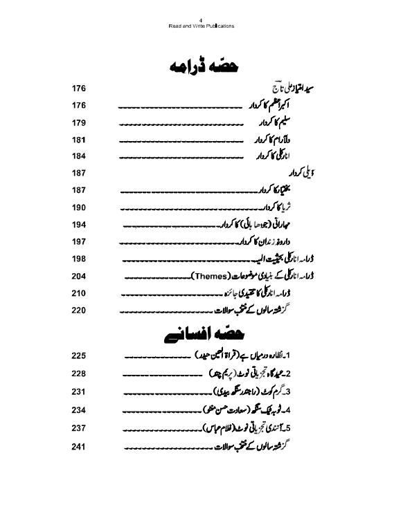 445 Urdu A Level Revision Notes Series by Asjad Awan