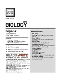 702 Biology IGCSE Paper 2 Topical MCQ,s