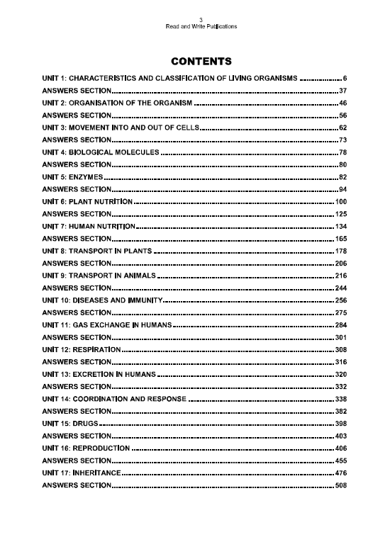 704 Biology IGCSE P-4 Topical Workbook