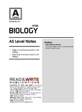 911 Biology AS Level Revision Notes