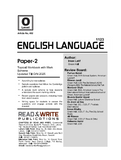 452 English Language O-Level P-2 Topical Workbook