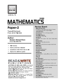 732 Mathematics IGCSE Paper-2 Extended Topical Workbook