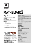 273 Mathematics A Level Paper 3 Topical Past Paper