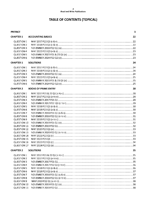 102 Accounting O Level/IGCSE Paper 2 Topical Worked Solutions