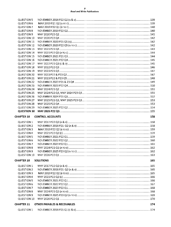 102 Accounting O Level/IGCSE Paper 2 Topical Worked Solutions