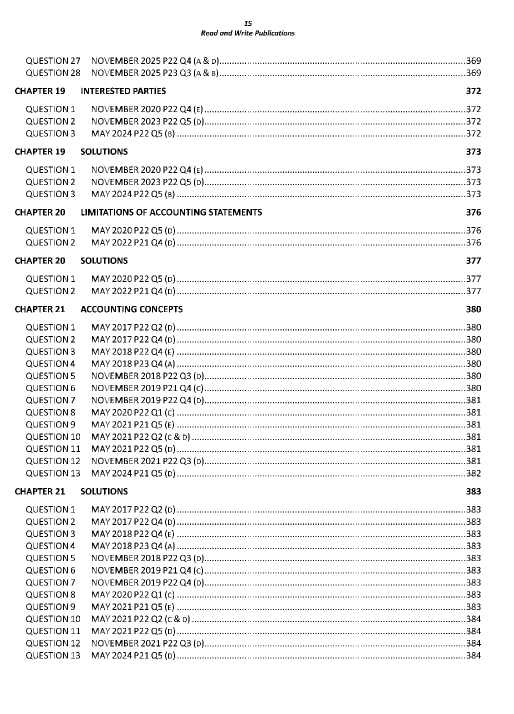 102 Accounting O Level/IGCSE Paper 2 Topical Worked Solutions