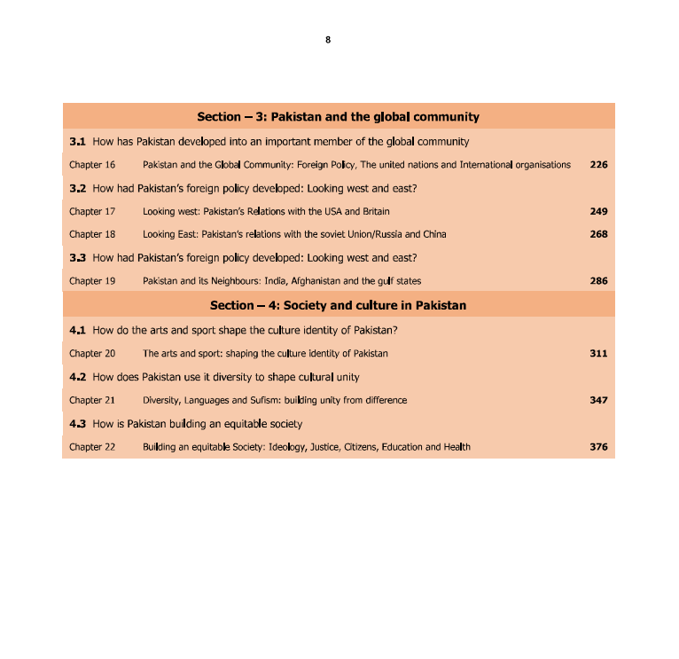 411 Pakistan Studies OLevel/IGCSE Text Book Series
