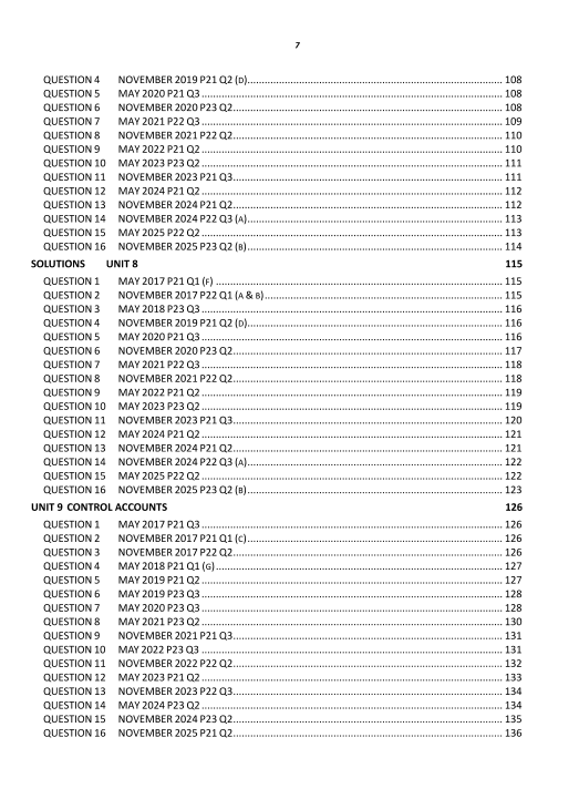 112 Accounting AS Level Paper 2 Topical Worked Solutions