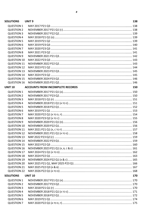 112 Accounting AS Level Paper 2 Topical Worked Solutions