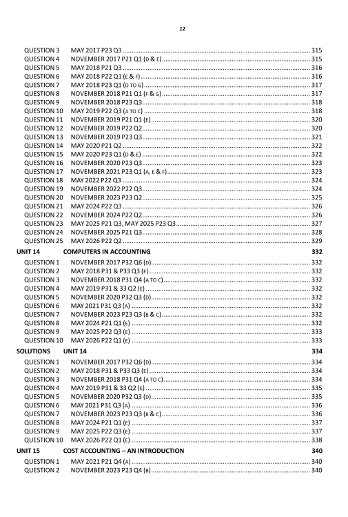 112 Accounting AS Level Paper 2 Topical Worked Solutions