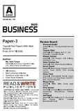 139 Business A Level Paper-3 Topical Past paper