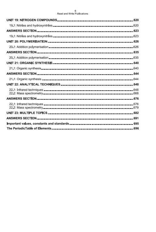 232 Chemistry A Level Paper 2 Topical Workbook with Mark Scheme