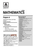 274 Mathematics A Level Paper 4 (M1) Topical Past Papers