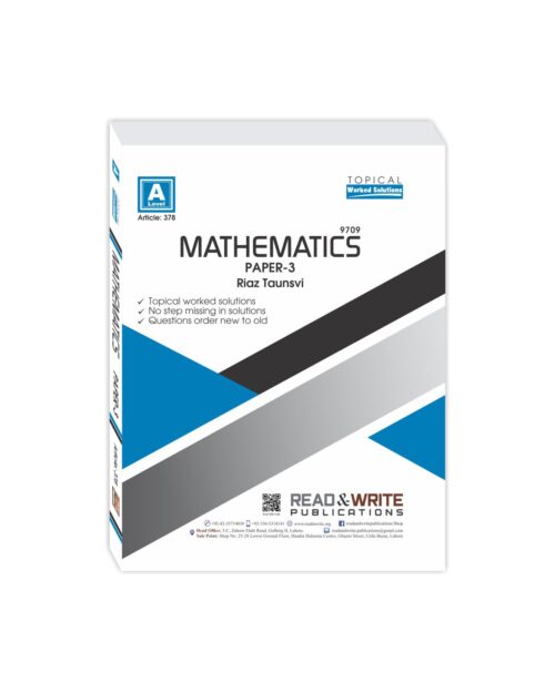 273 Mathematics A Level Paper 3 Topical Past Paper - Read & Write