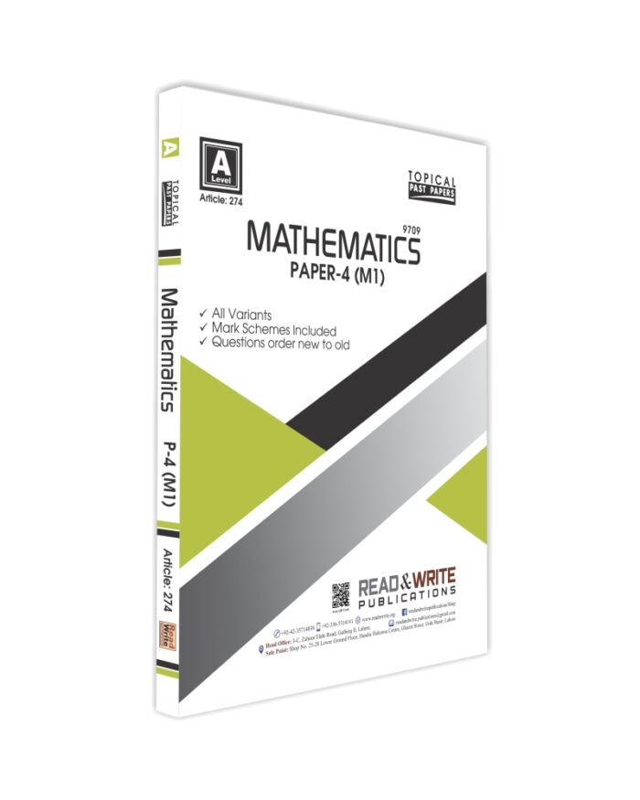 274 Mathematics A Level Paper 4 (M1) Topical