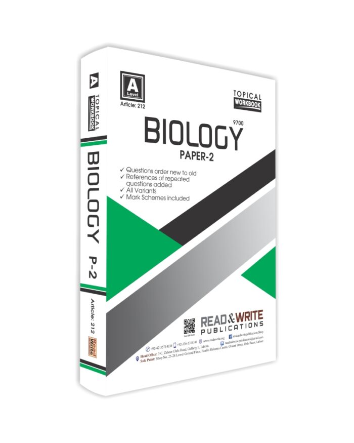 212 Biology A Level Paper 2 Topical workbook