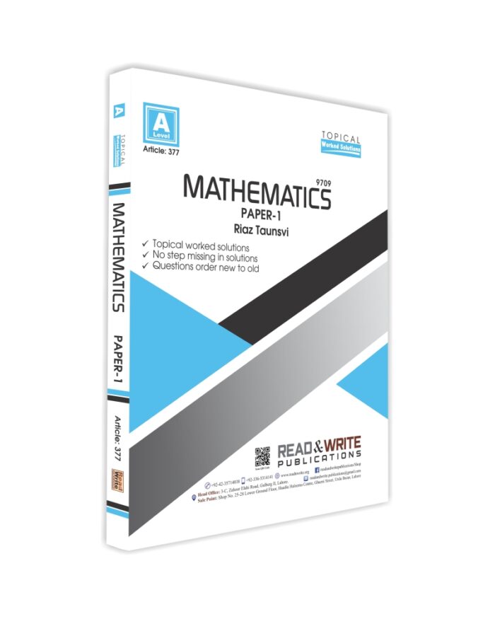 377 Mathematics A Level Paper-1 Topical Worked Solutions
