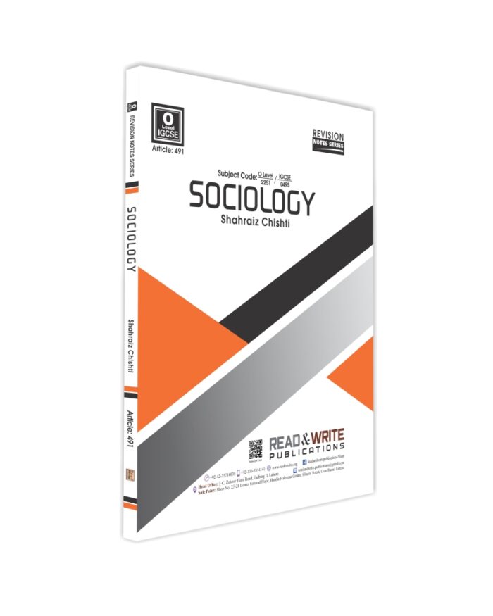 491 Sociology O Level Topical Past Papers and Notes