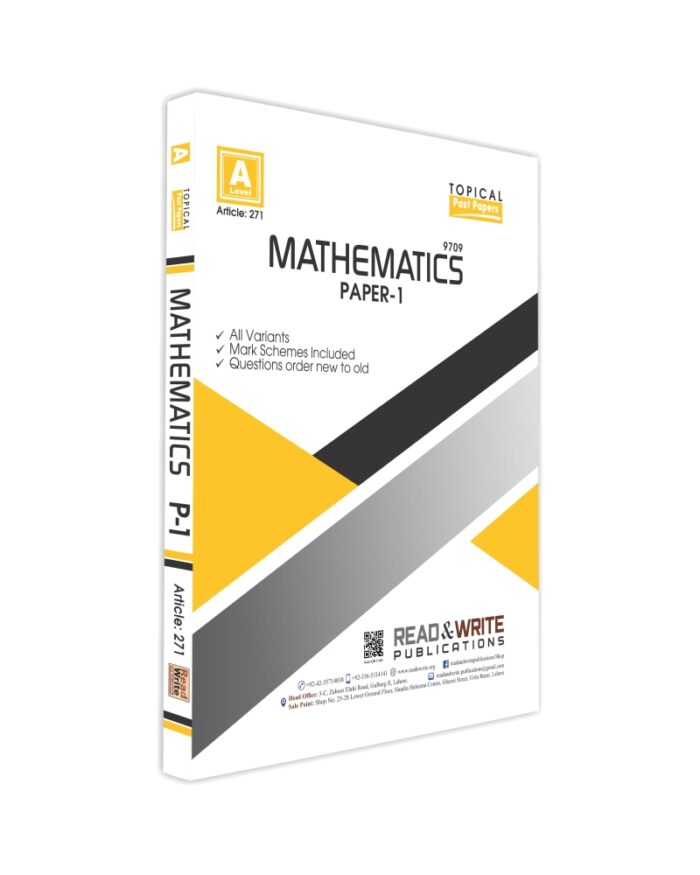 271 Mathematics A Level Paper 1 Topical Past Paper