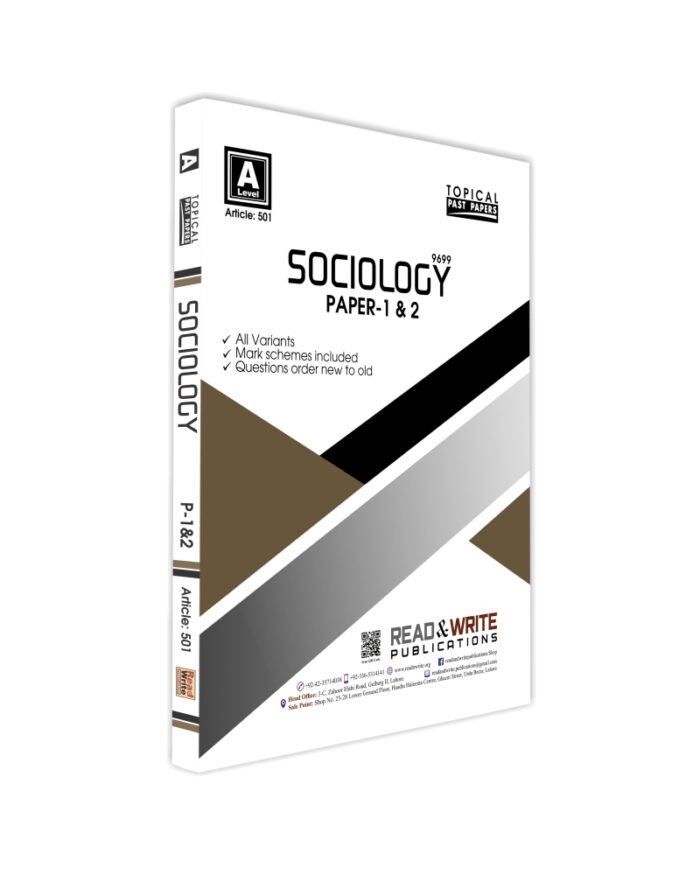 501 Sociology A Level Paper 1 & 2 Topical Past Paper