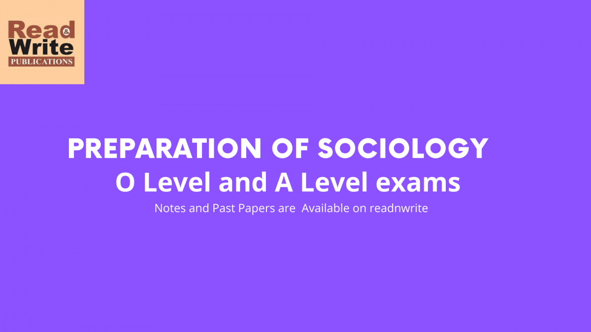 Prepare for Sociology O Level and A Level Exam