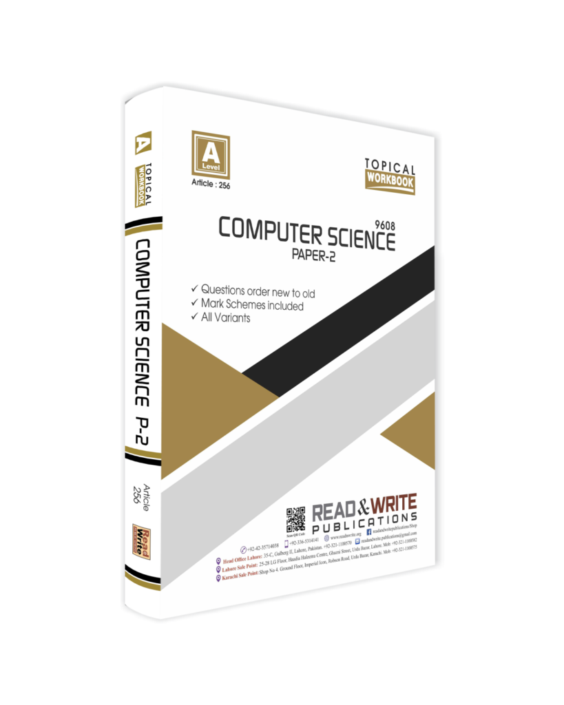 256 Computer Science A Level Paper 2 Topical Workbook Read & Write