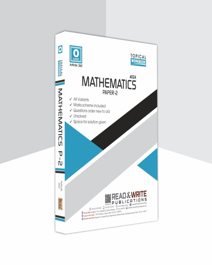 262 Mathematics O Level Paper 2 Topical Workbook By Editorial Board