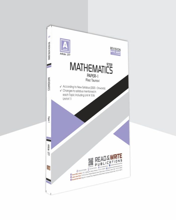 277 Mathematics A Level Paper -1 Revision Notes